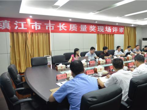 镇江市市长质量奖现场评审活动在新葡的京集团350vip8888母线顺遂举行